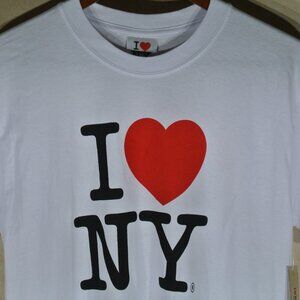 Unisex I Love NY White Tee Shirt - Size Medium (NWT)
